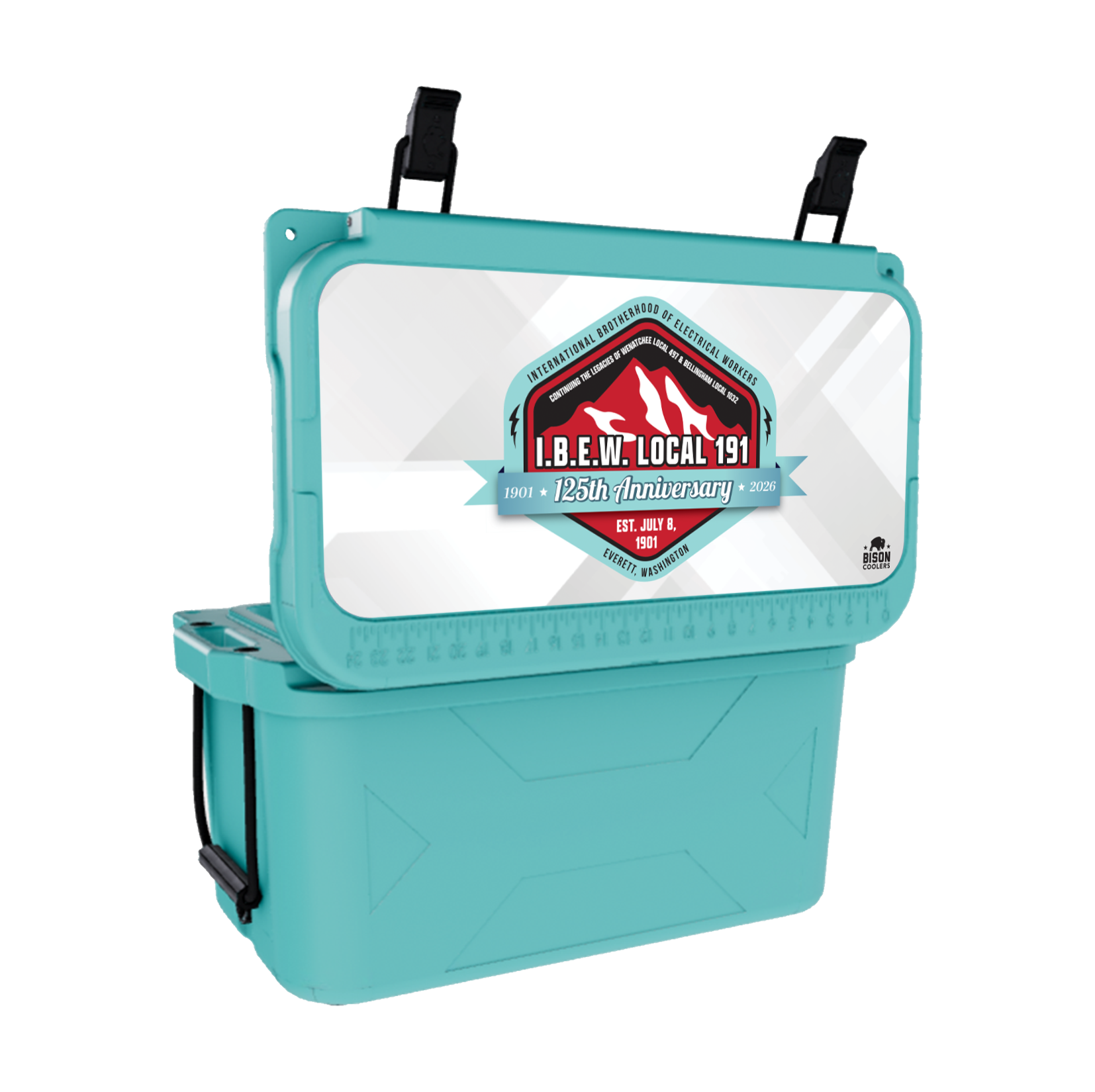 50 QT. Bison Cooler Seafoam