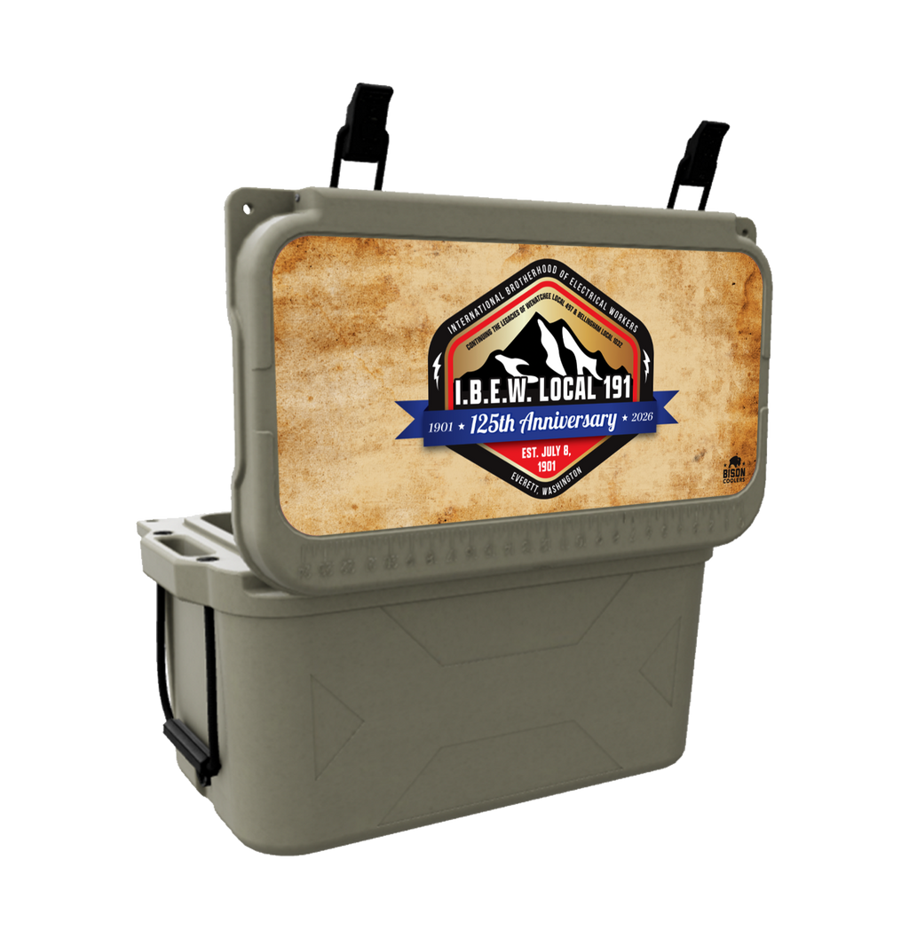 50QT Bison Cooler Tan