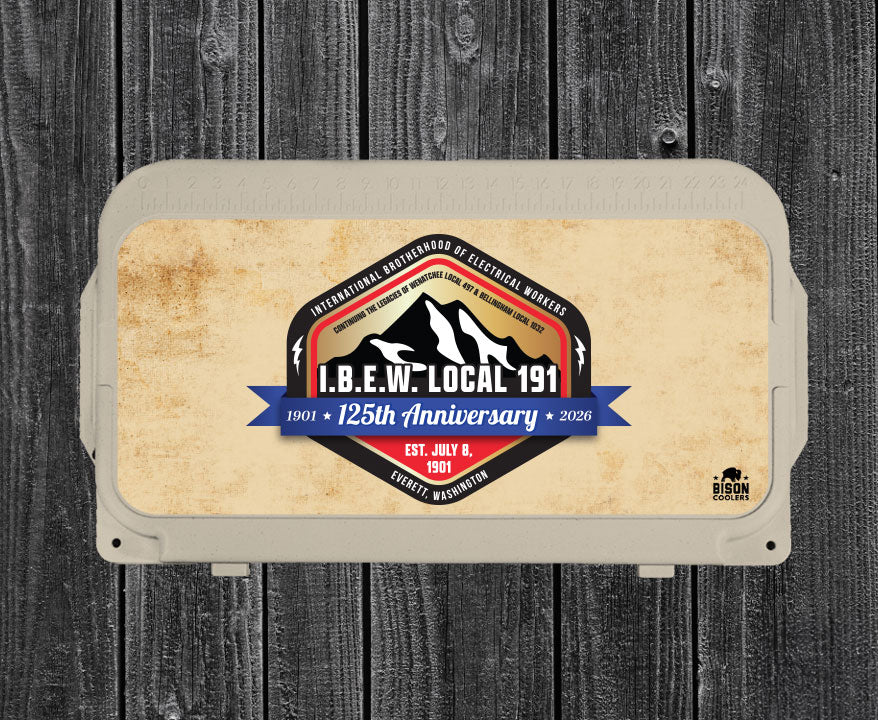 50QT Bison Cooler Tan